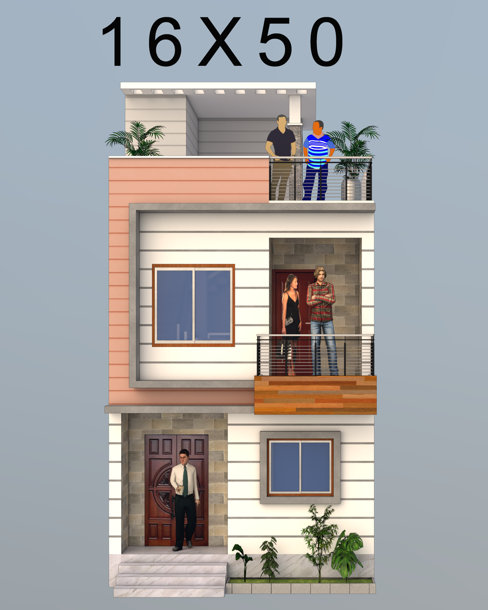 16X50 Sqft House Design