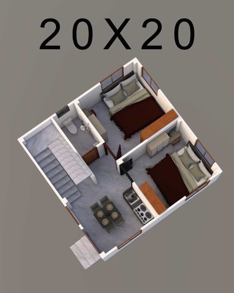 20X20 Sqft House plan