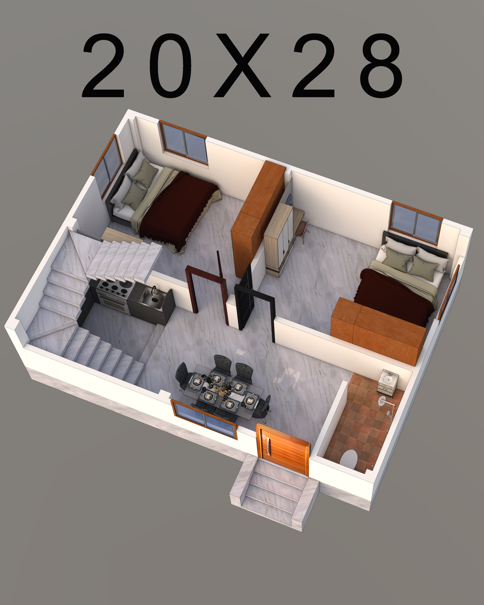 20X28 Sqft house plan