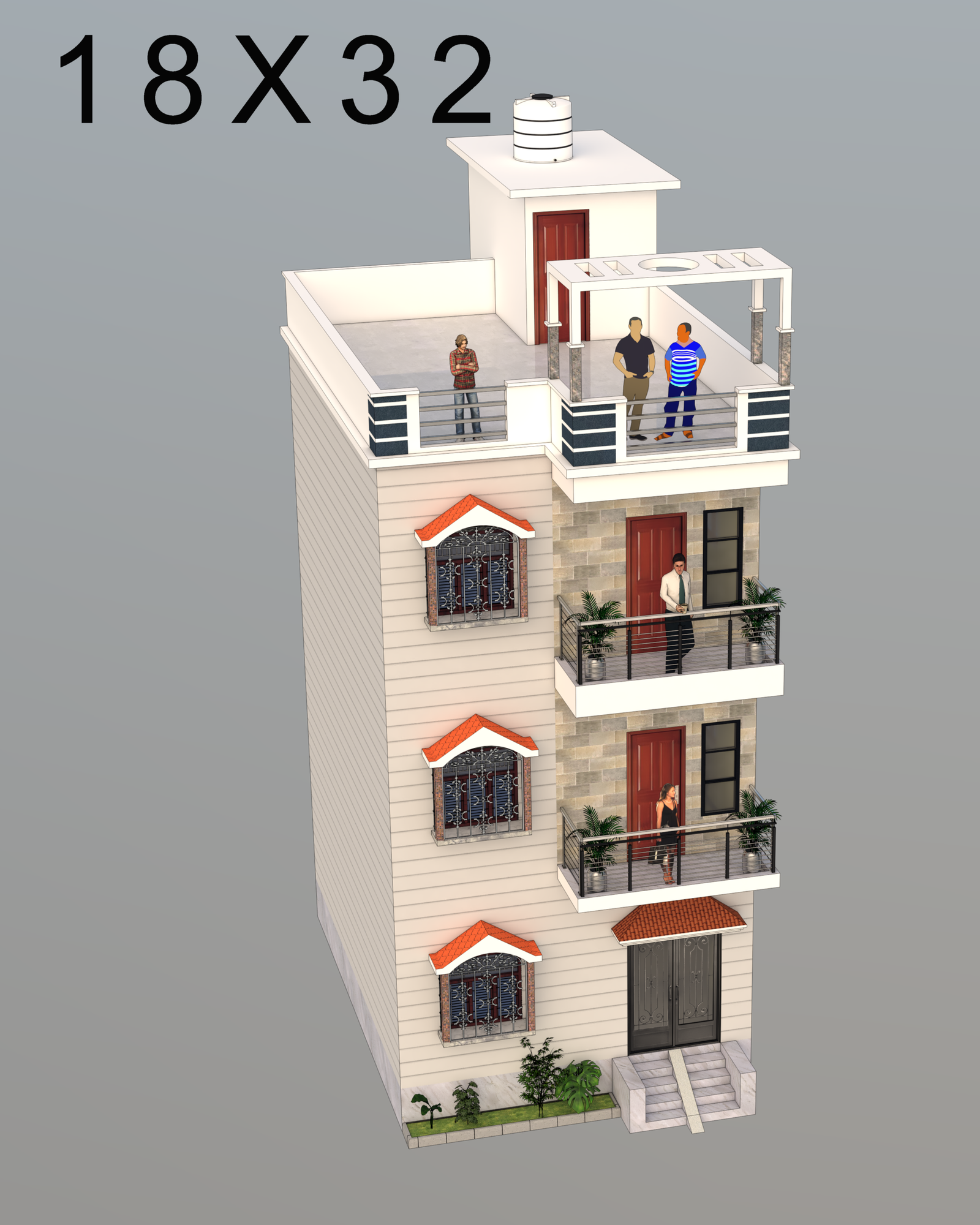 18X32 Sqft house Design