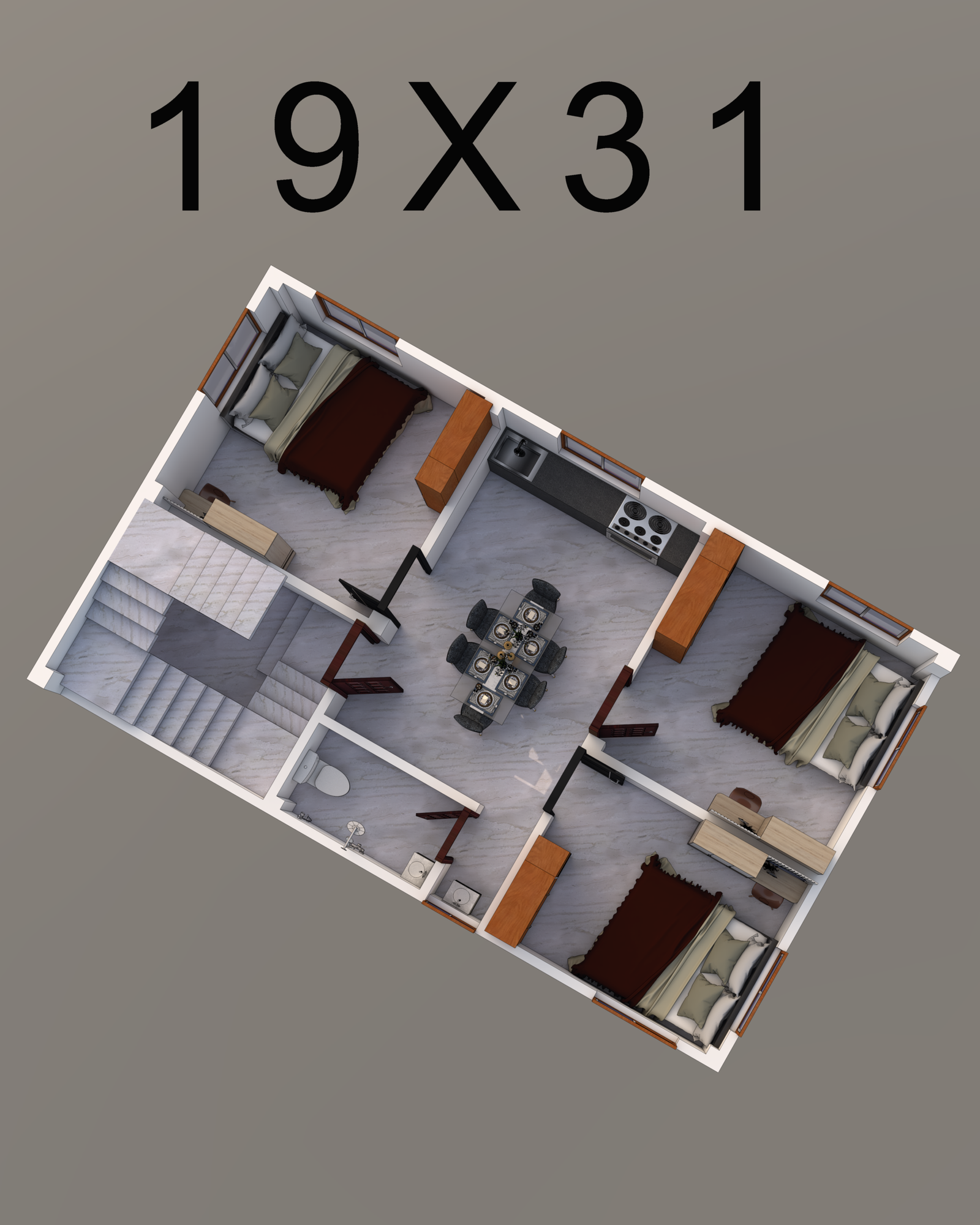 19X31 Sqft House Plan