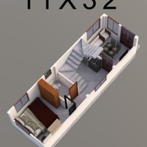 11X32 Sqft House Design