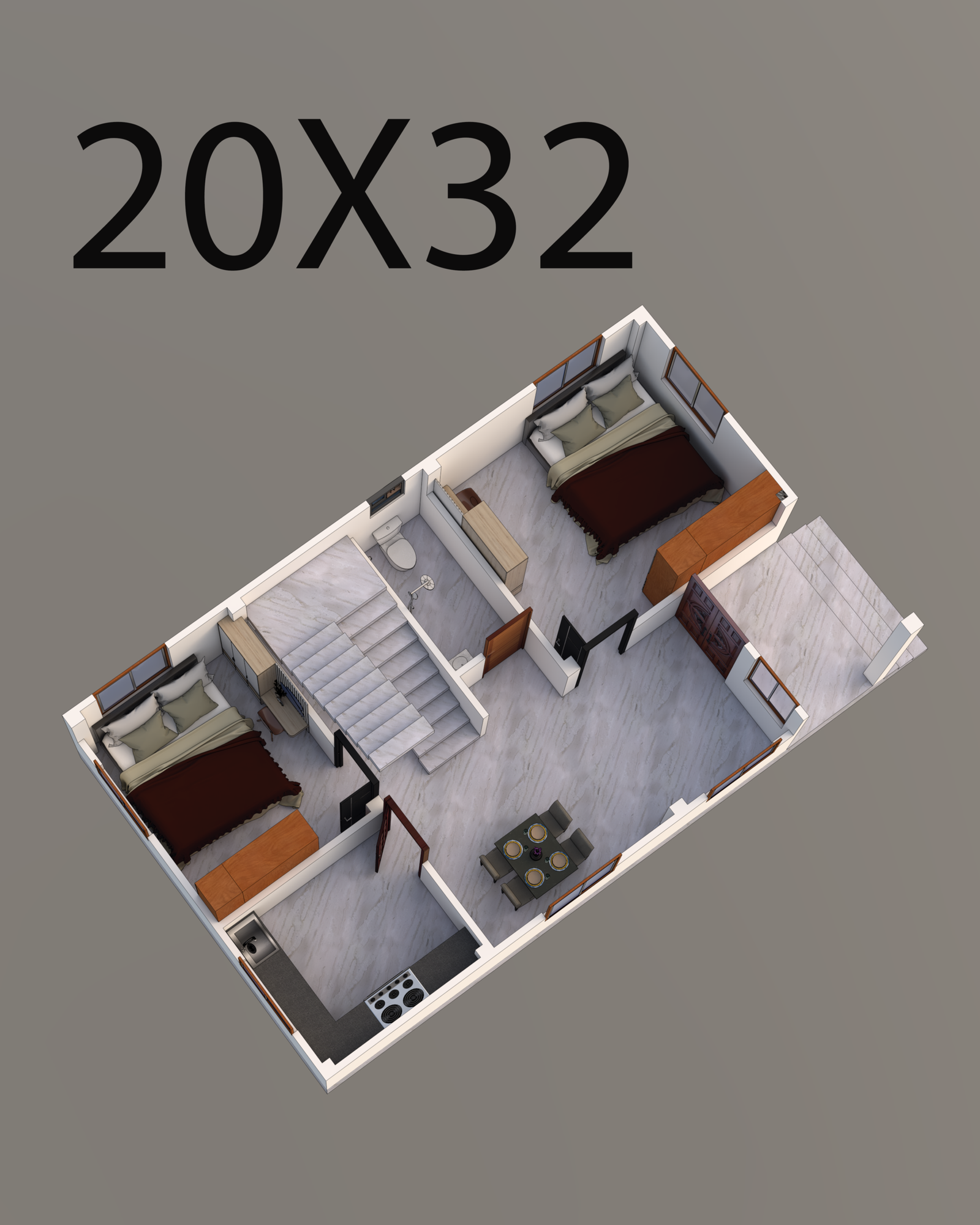 20X32 SQFT HOUSE DESIGN