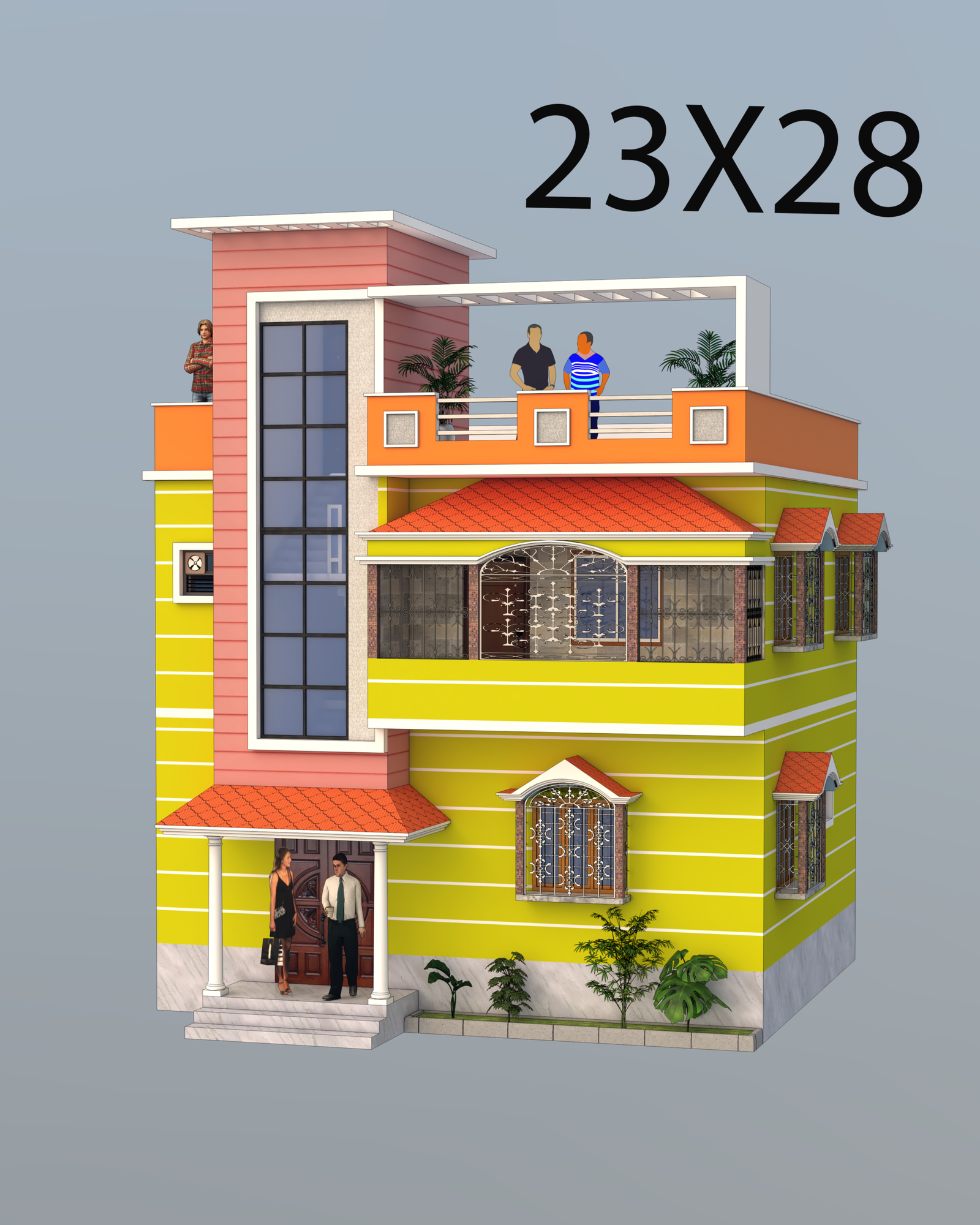 23X28 FRONT ELEVATION
