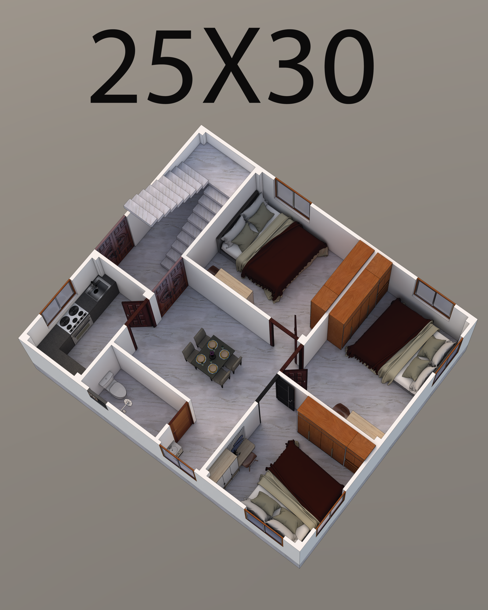 25X30 SQFT HOUSE DESIGN