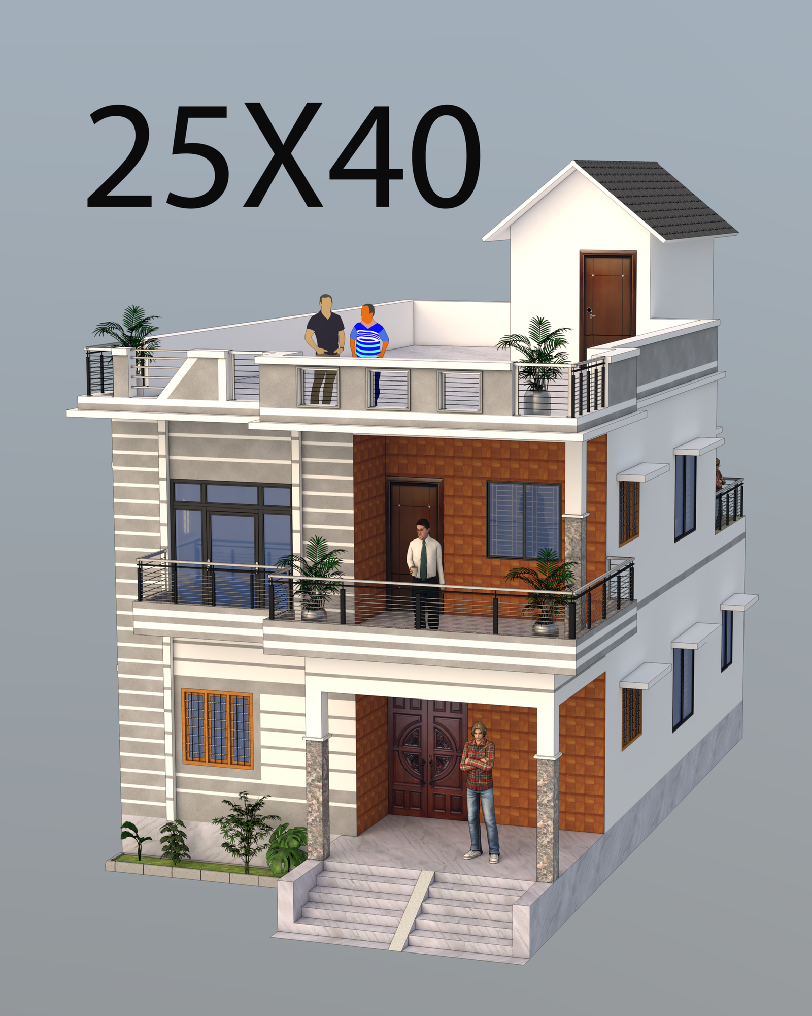 25X40 Sqft House plan 2